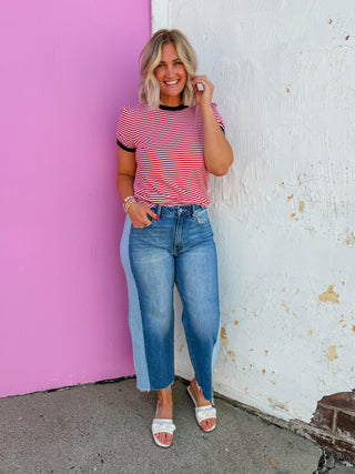 Ruby Striped Tee