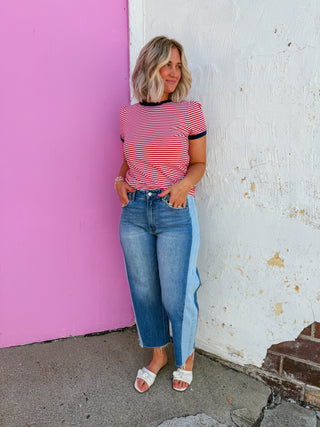 Ruby Striped Tee