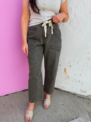 Astrid Polka Dot Barrel Pants