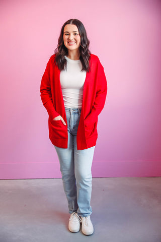 Kristen Cardigan-Red