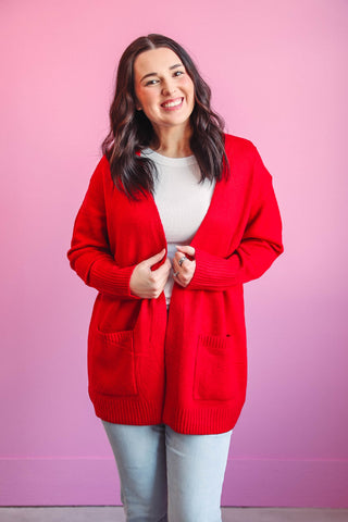 Kristen Cardigan-Red