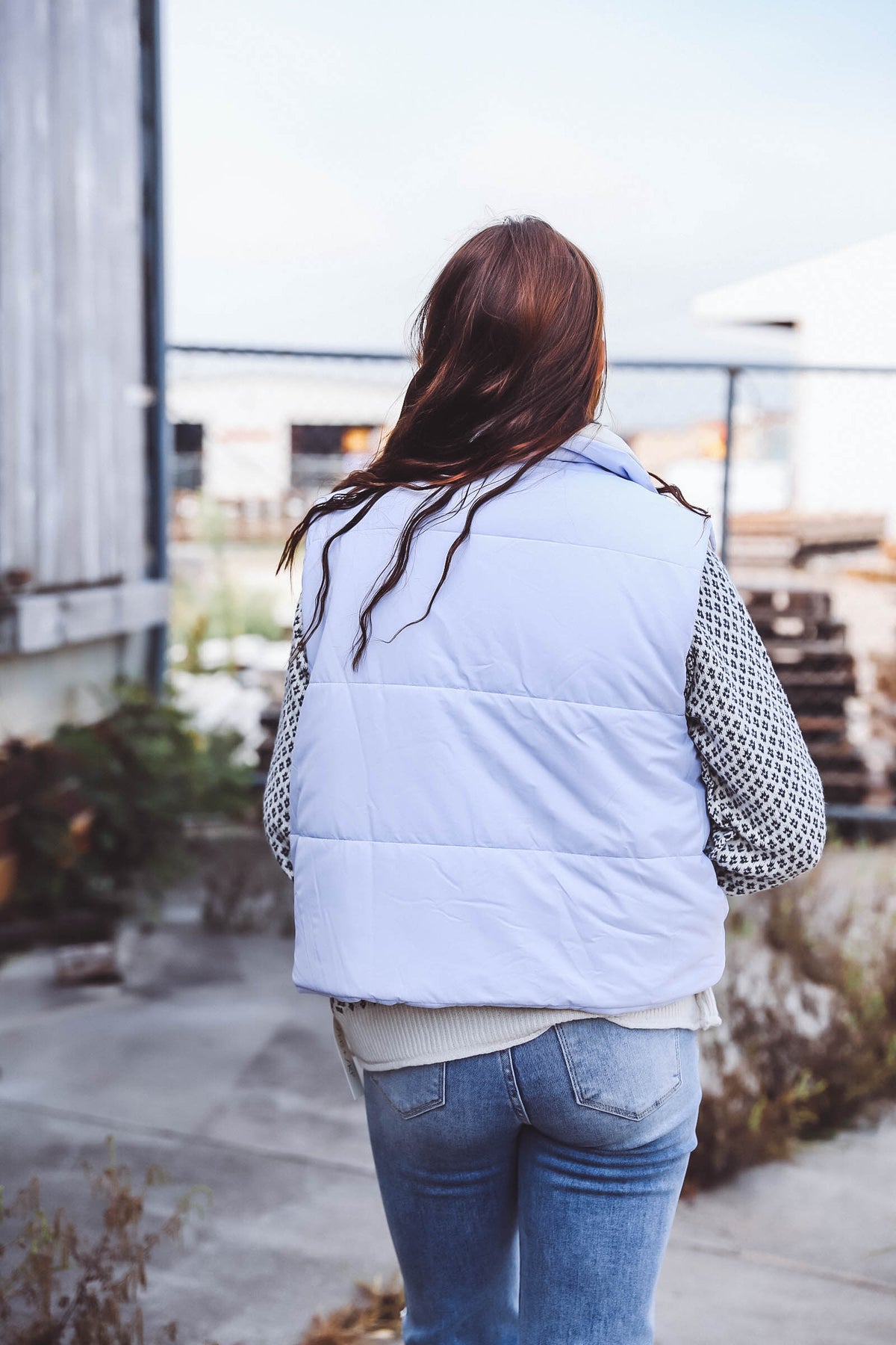 Malia Reversible Vest-Lilac