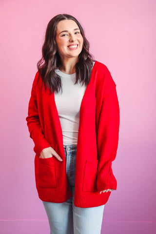 Kristen Cardigan-Red