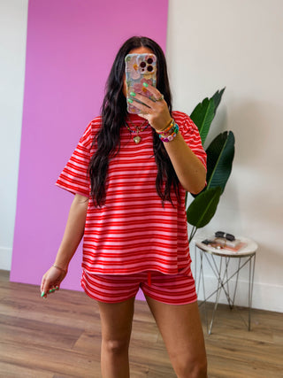 Easygoing Striped Shorts