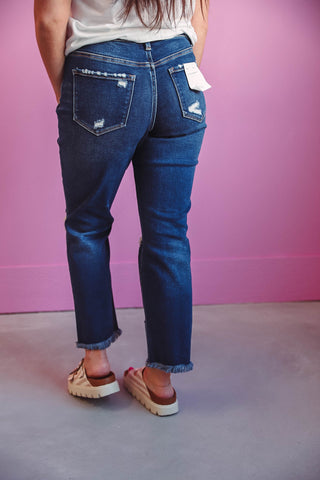 Allie High Rise Straight Leg Denim