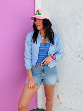 Britt Denim Top