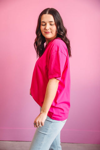 Mara Tee-Hot Pink