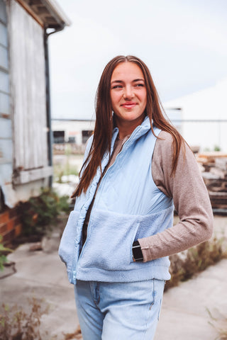 Kasey Vest-Chambray