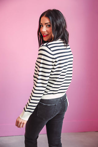 Trish Striped Cardigan