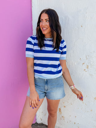 Liv Striped Knit Top