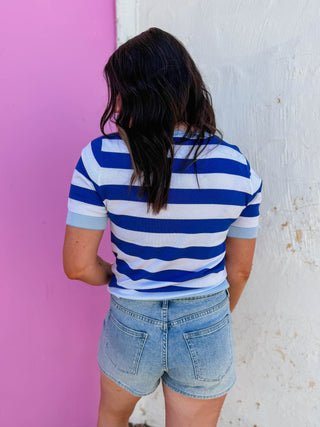 Liv Striped Knit Top
