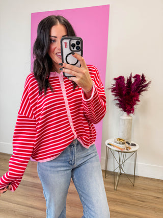 Sweet Talk Striped Cardigan