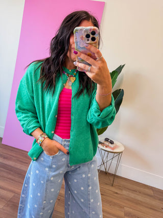 Main Character Cardigan-Green