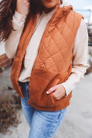 Kasey Vest-Caramel