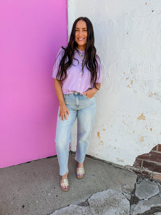 Layla High Rise Barrel Denim