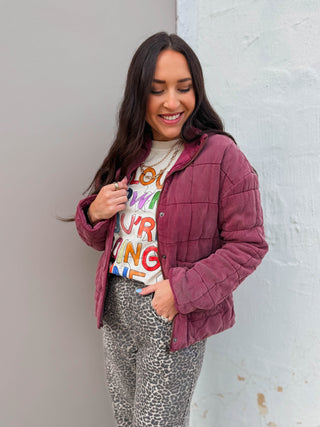 Brina Jacket-Crushed Berry-Thread & Supply