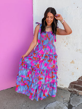 Monet Floral Maxi Dress