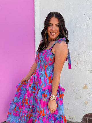 Monet Floral Maxi Dress