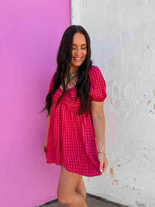 Pick Me Gingham Romper