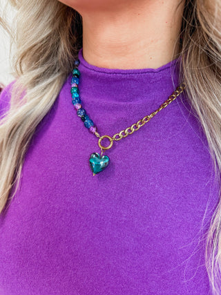 Half & Heart Necklace