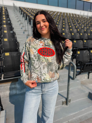 Nebraska Icons Camo Crew