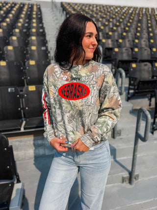 Nebraska Icons Camo Crew