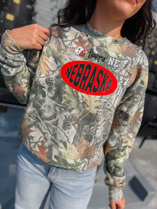 Nebraska Icons Camo Crew
