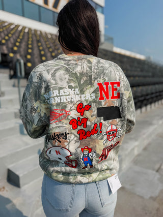 Nebraska Icons Camo Crew