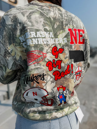 Nebraska Icons Camo Crew