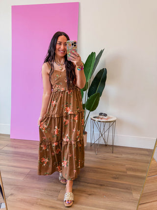Kenlee Floral Midi Dress