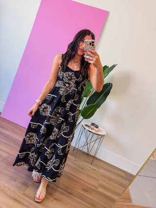 Janie Floral Midi Dress