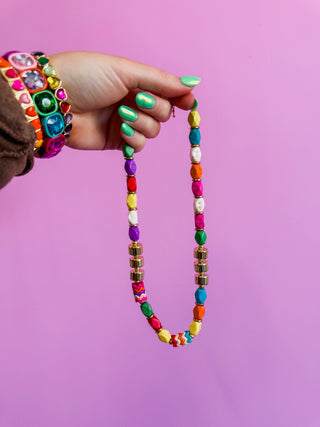 Color Party Gold Necklace