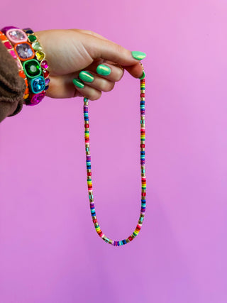 Rainbow Tile Necklace