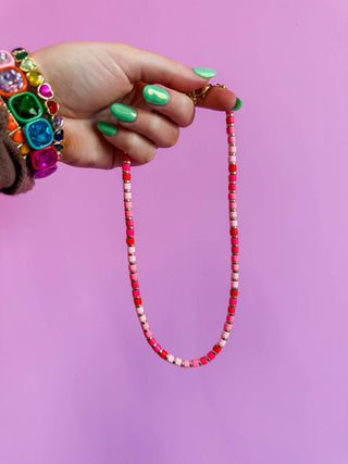 Pinks Tile Necklace