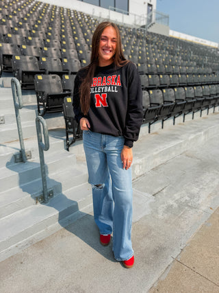 Nebraska Volleyball Crewneck