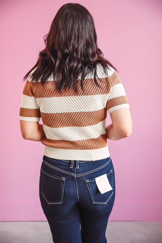 Kayla Striped Knit Top