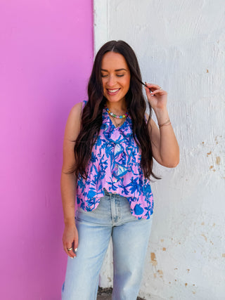 Rachel Floral Tank