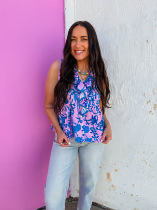Rachel Floral Tank