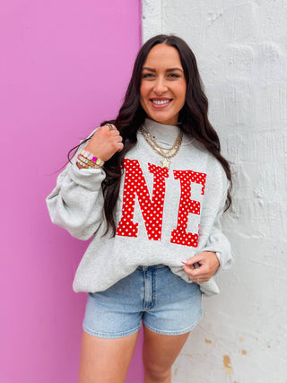 NE Polka Dot Mock Neck