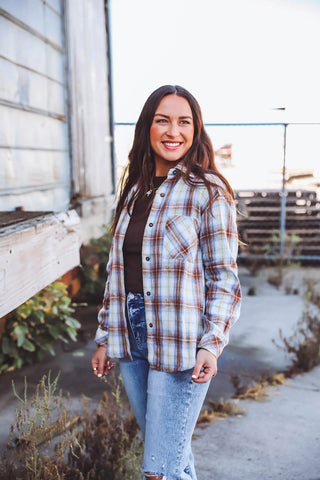 Mara Plaid Top