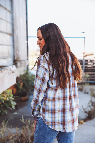 Mara Plaid Top