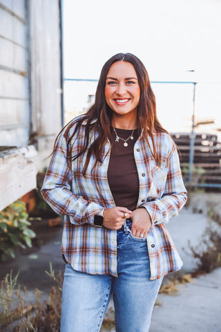 Mara Plaid Top