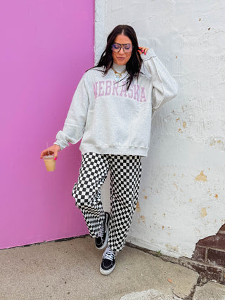 Checkmate Barrel Pants-Black