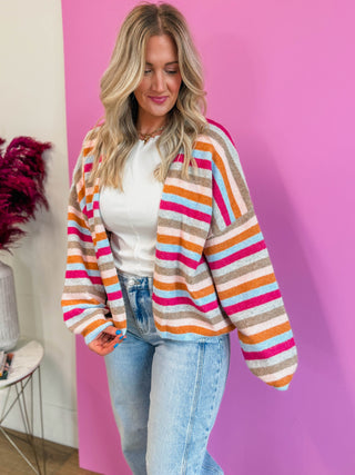 Everyday Cool Striped Cardigan