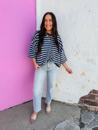 Kimberly Striped Knit Top
