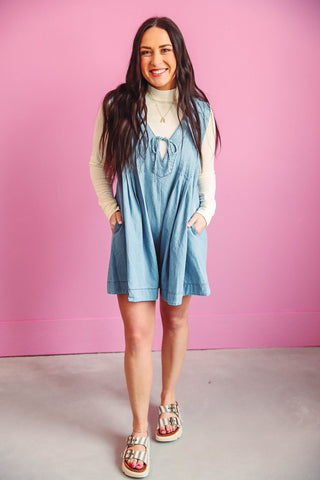 Brittney Denim Romper