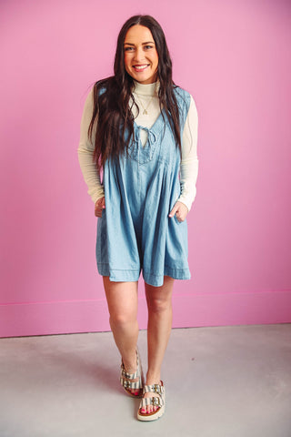 Brittney Denim Romper