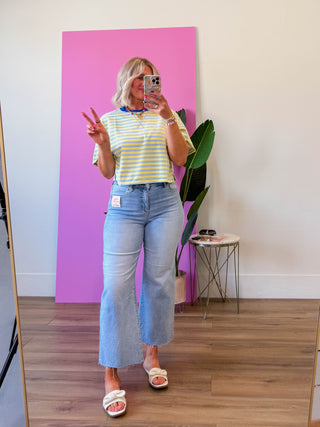 Lyla High Rise Wide Leg Denim