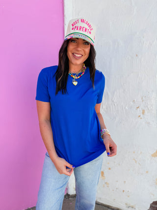 On Repeat Tee-Royal Blue