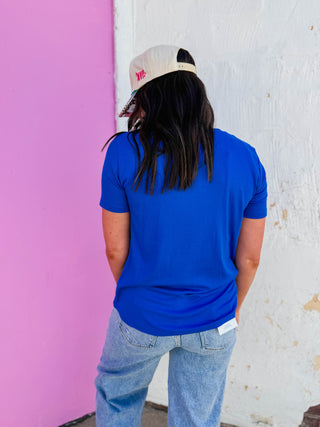 On Repeat Tee-Royal Blue